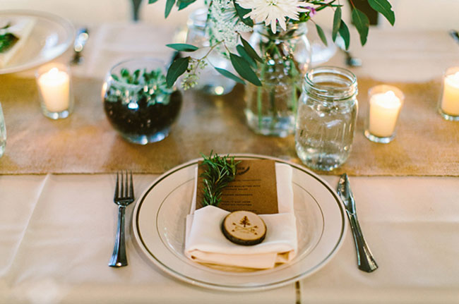 rustic place setting
