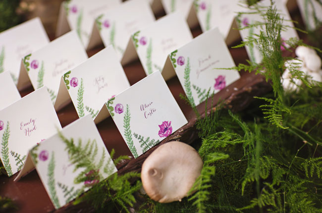 enchanted forest place cards