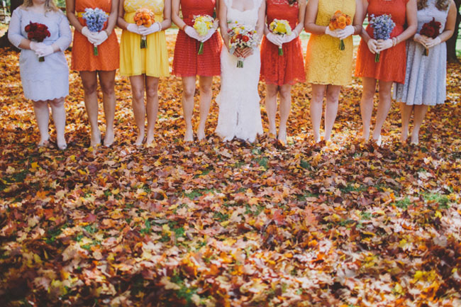 fall bridesmaids