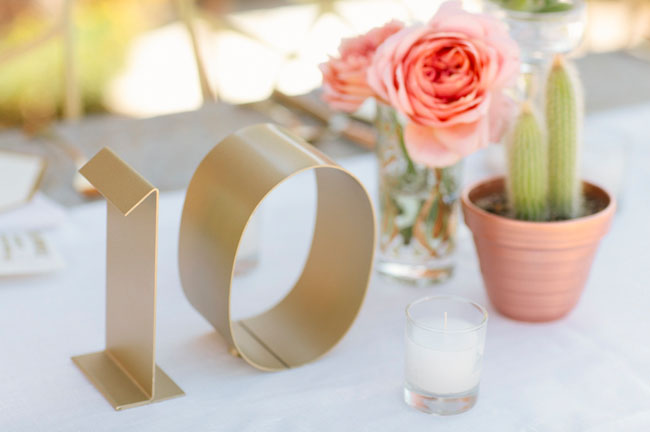 gold table numbers