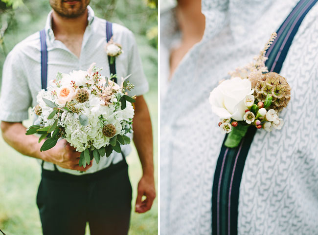 rustic boutonniere
