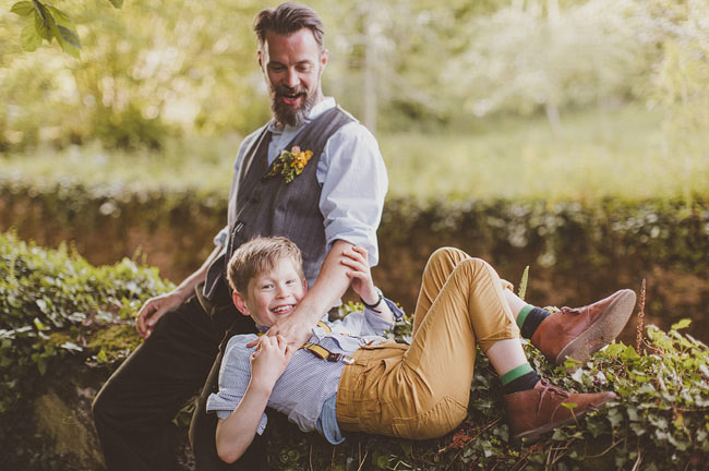 groom and son