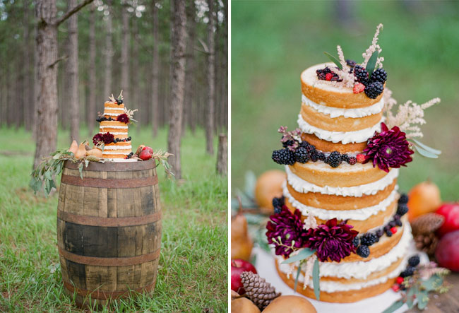naked rustic cake