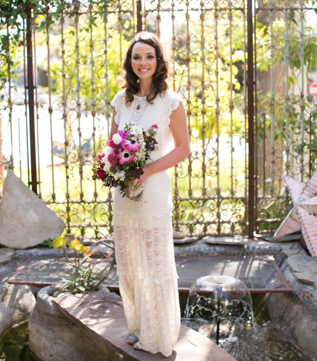 lace dress bride
