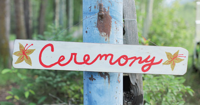 ceremony sign