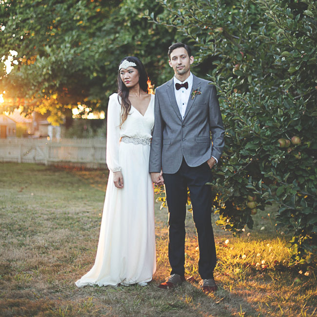 fall bride and groom inspiration