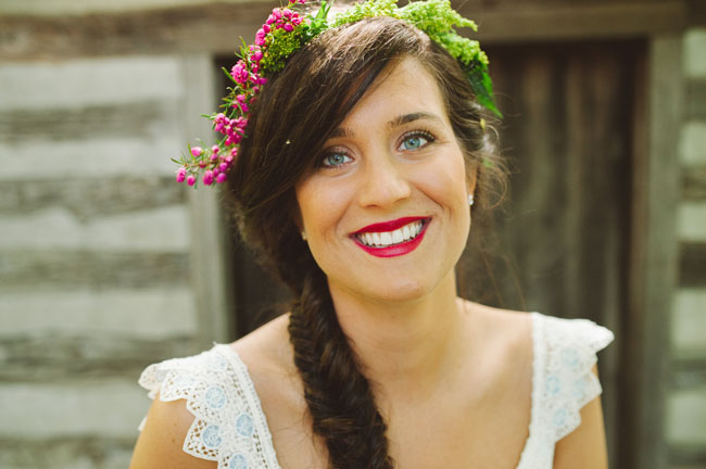 flower crown bride