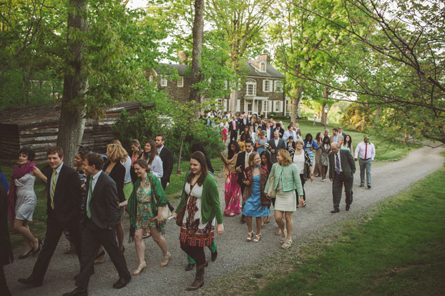 guests walking to reception