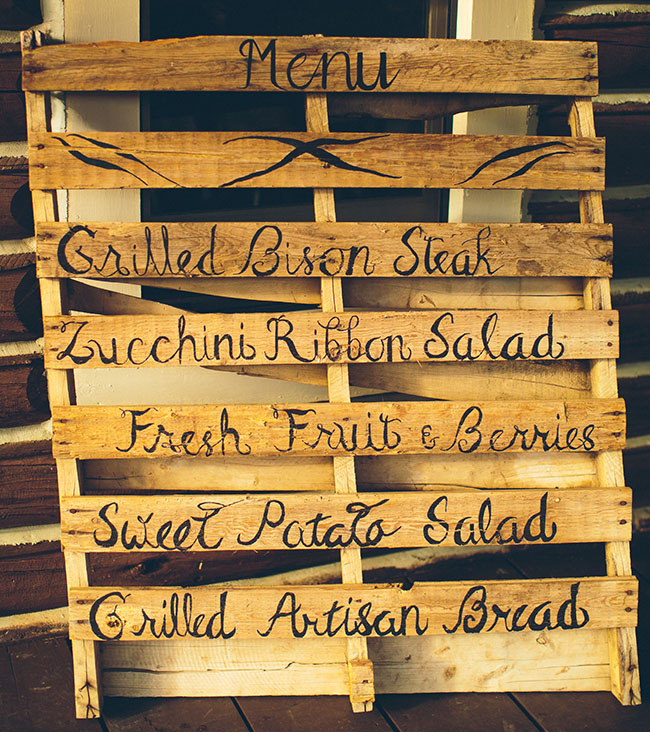 wood palette menu