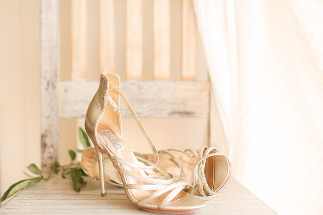 gold strappy heels
