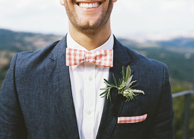 gingham bow tie
