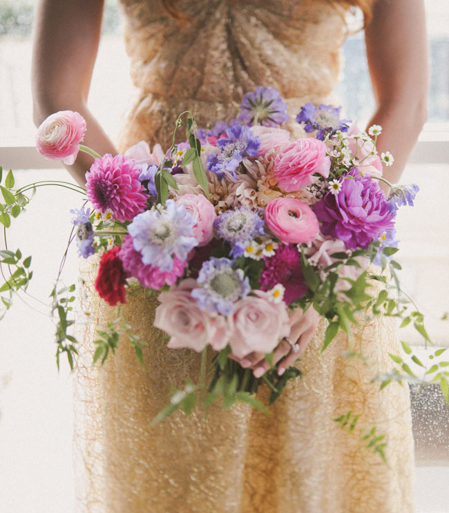 colorful pink bouquet