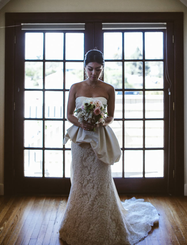 bride near the window