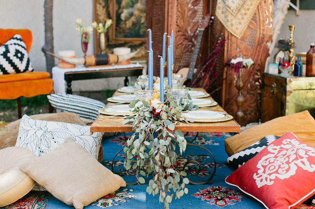 foliage table runner