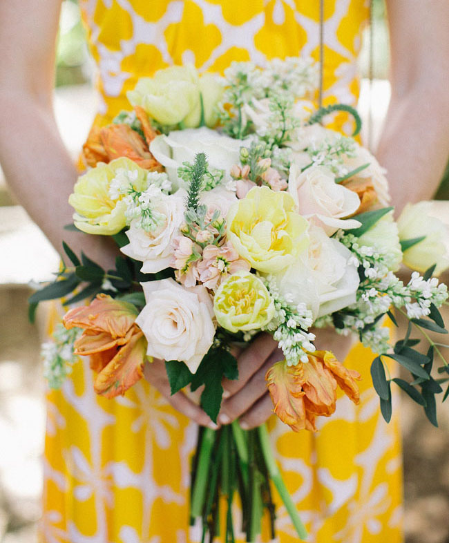yellow and orange bouquet
