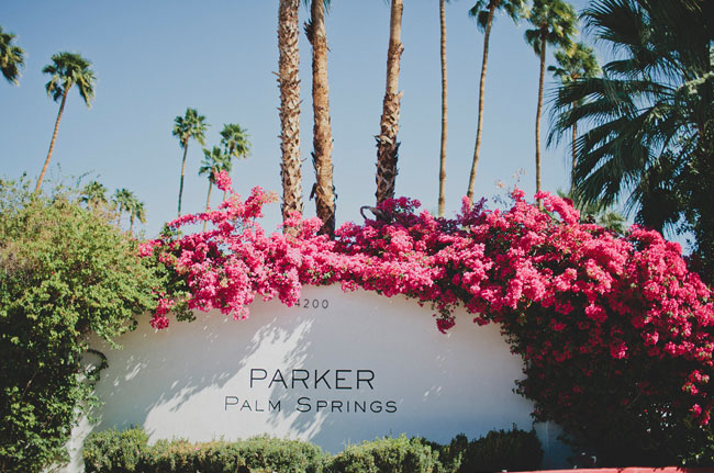 parker palm springs wedding