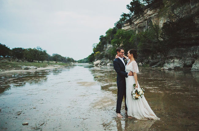 wedding in a river