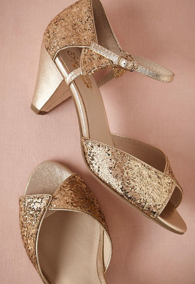 soft gold heels