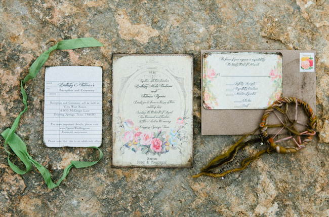 antique wedding invitation