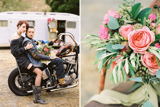 motorcycle elopement inspiration