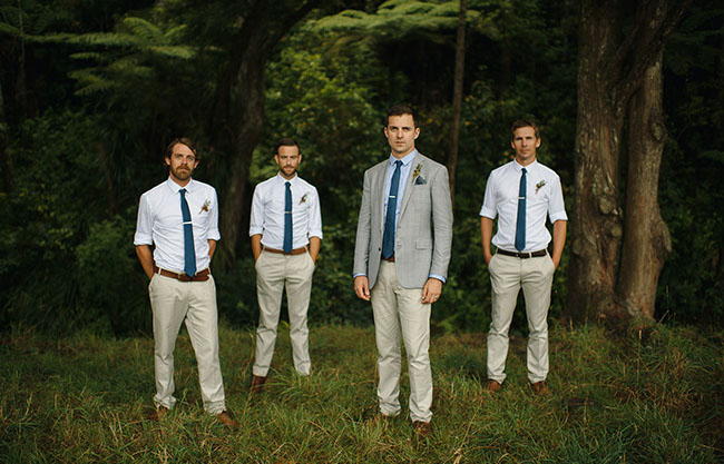 groomsmen in ties