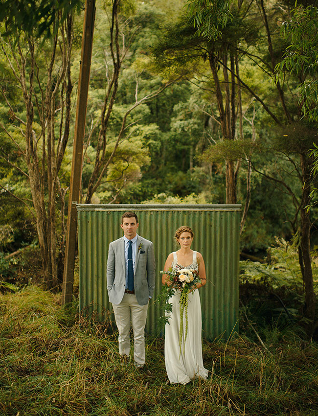 New Zealand bride and groom