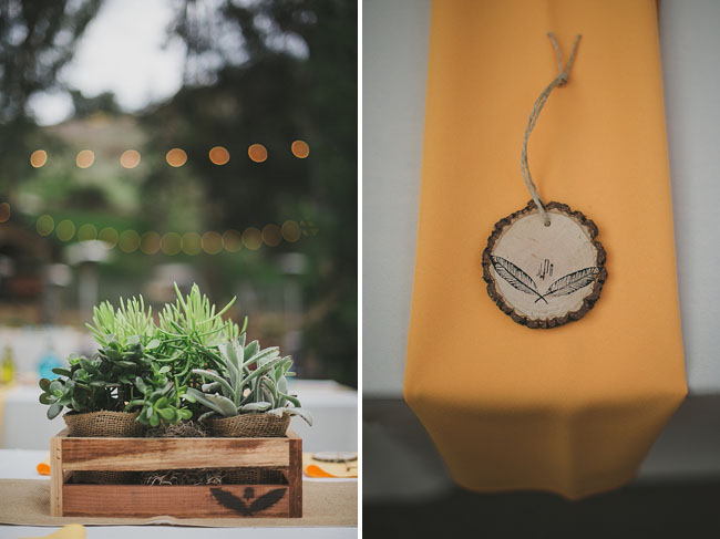wooden tag favor