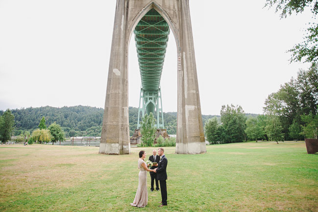 elopement under a bridge