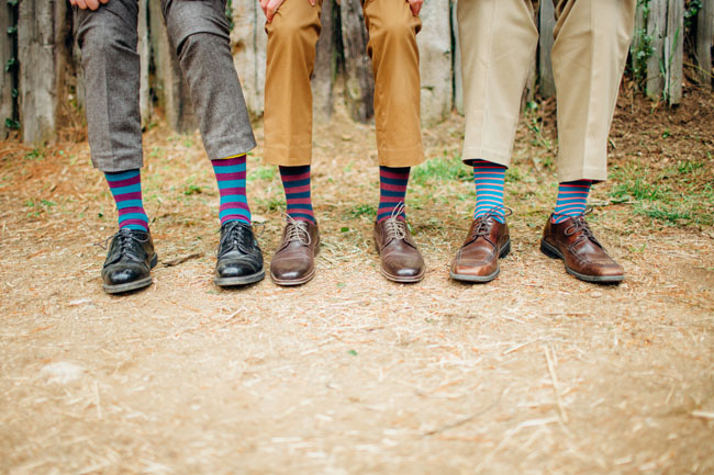 striped groomsmen socks