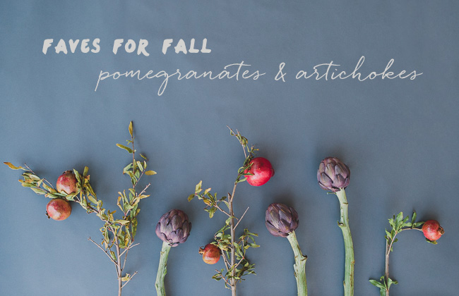 pomegranates and artichokes