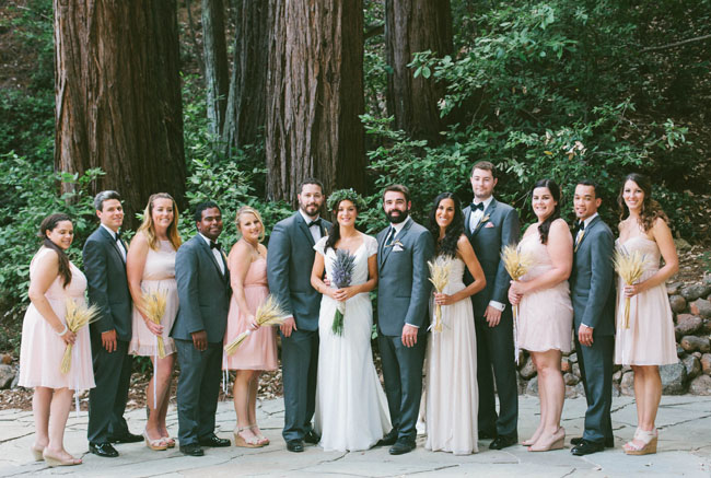 redwoods wedding party