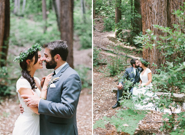 redwoods bride and groom