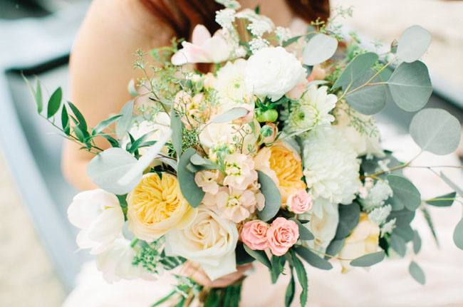 romantic ariel inspired bouquet