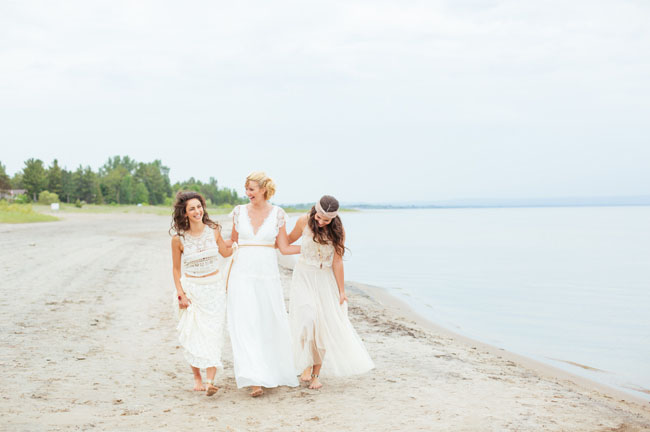 boho beach bridesmaids