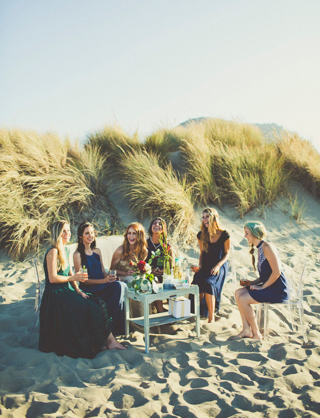 bridal soiree by the sea