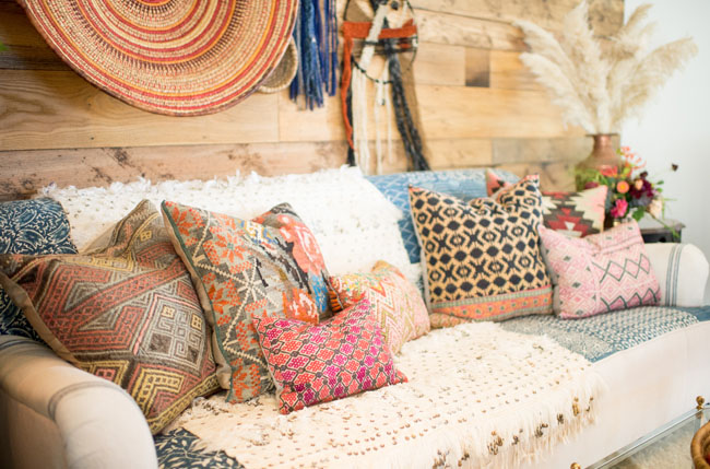 bohemian pillows