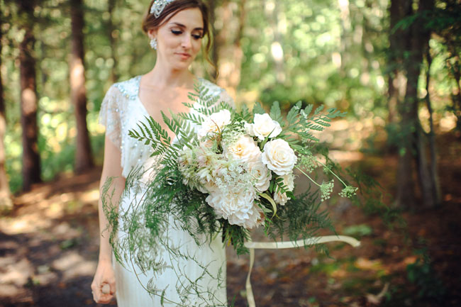 whimsical white bouquet