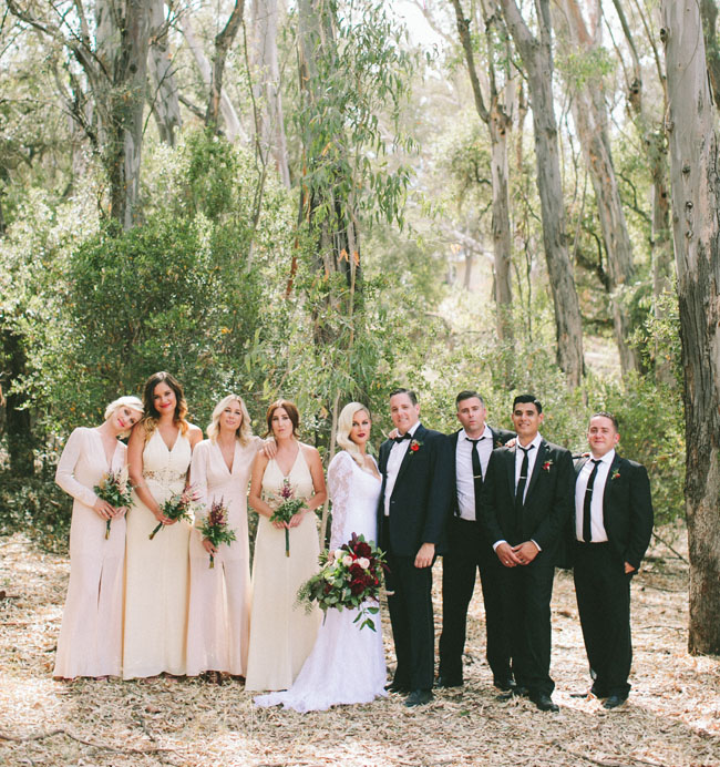 eclectic wedding party