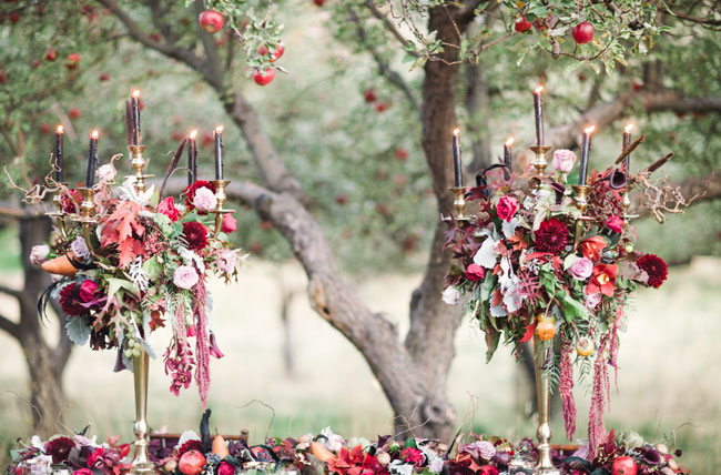 sleepy hollow inspired tablescape