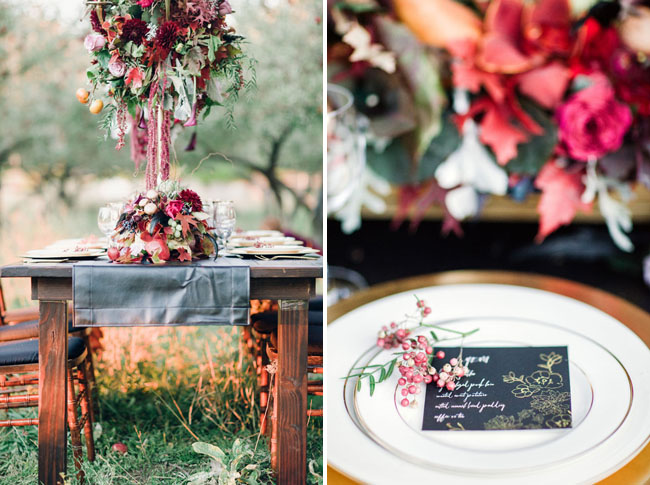 sleepy hollow inspired tablescape