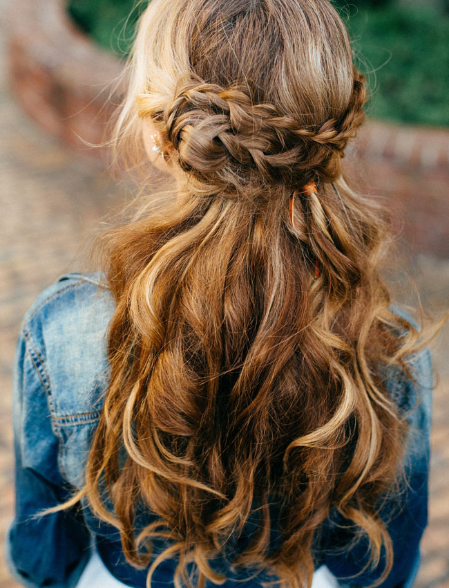 braided crown with waves