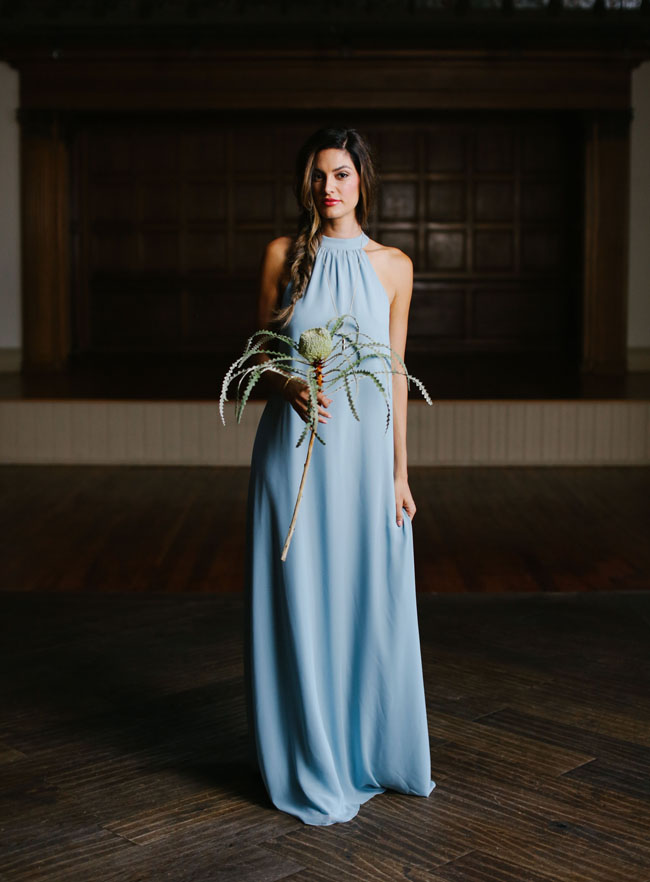 pale blue bridesmaid dress