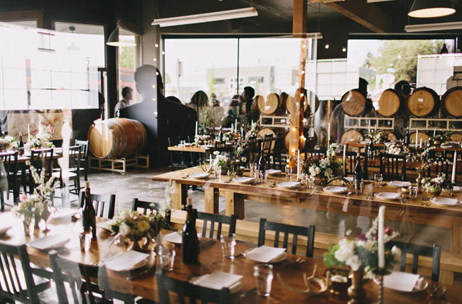 Portland winery wedding