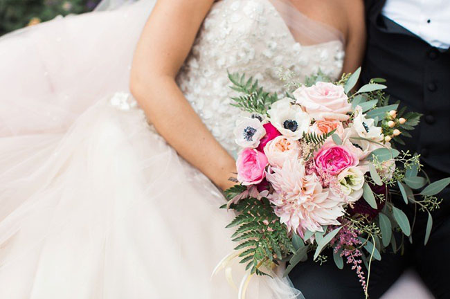 girly pink bouquet