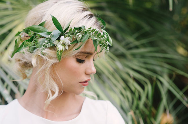 flower crown bride