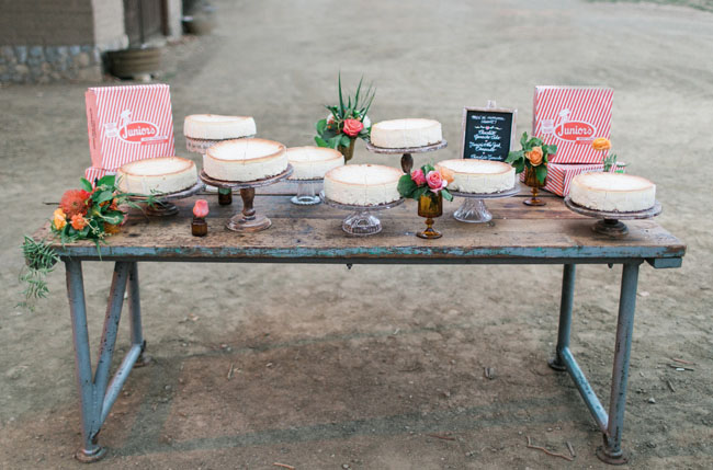  cheesecake table