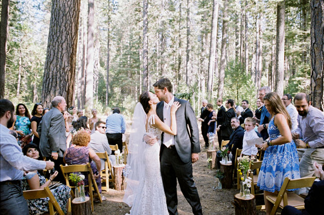 Yosemite wooded ceremony