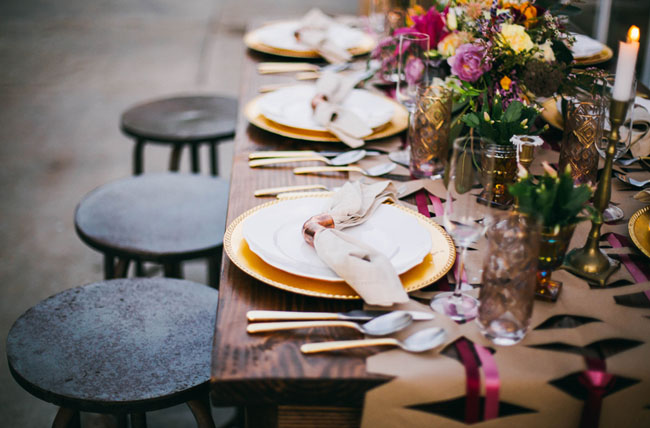 industrial tablescape