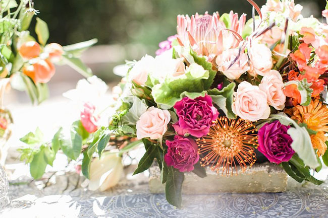bright rustic boho florals