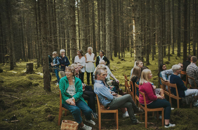 Sweden forest wedding
